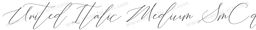 United Italic Medium SmCd Regular字体转换
